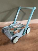 Houten loopkar / blokkenkar, Kinderen en Baby's, Speelgoed | Houten speelgoed, Ophalen, Zo goed als nieuw, Duw- of Trekspeelgoed