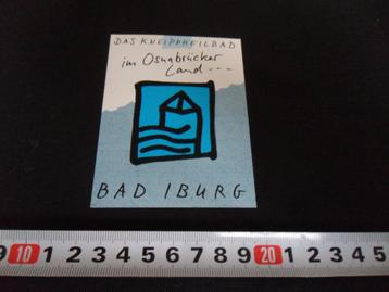 sticker bad iburg das kleipp heilbad im osnabrücker-land * beschikbaar voor biedingen
