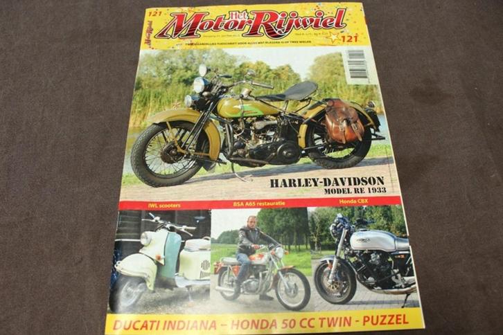 het Motorrijwiel jan/feb 2013 Harley RE BSA A65 IWL CBX six, Boeken, Motoren, Gelezen, Ophalen of Verzenden