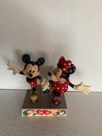 Disney beeld : Minnie & Mickey, Verzamelen, Ophalen of Verzenden, Mickey Mouse, Nieuw, Beeldje of Figuurtje
