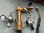 Oude Koperen Biertap met Toebehoren, Ophalen of Verzenden