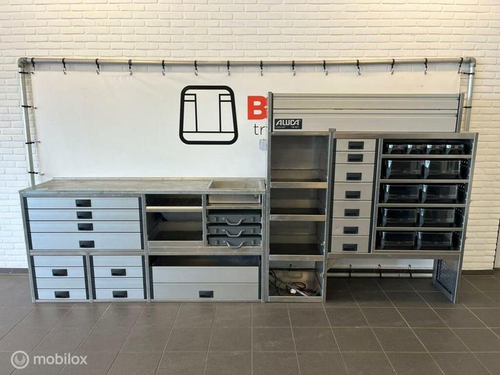 Aluca set bedrijfswageninrichting complete inrichting, Auto diversen, Overige Auto diversen, Ophalen of Verzenden