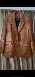 Imitatie leer hasje blazer colbert bruin nieuw M camel, Maat 38/40 (M), Bruin, Nieuw, Ophalen of Verzenden