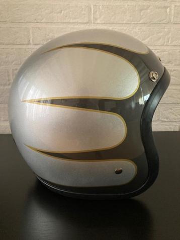 NIEUWE VINTAGE HELM RETRO SMALL SHELL  beschikbaar voor biedingen