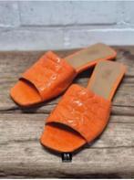 Toral - Prachtige leren slippers maat 40 - Nieuw €130, Nieuw, Oranje, X, Sandalen of Muiltjes