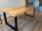 Houten eettafel mango, Ophalen, 200 cm of meer, 50 tot 100 cm, Zo goed als nieuw