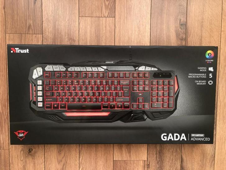 Gaming Toetsenbord - Trust GXT 285 Gada, Computers en Software, Toetsenborden, Nieuw, Qwerty, Gaming toetsenbord, Ophalen of Verzenden