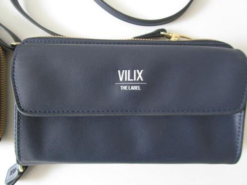 Vilix the Label, blauw telefoontasje met portemonnee., Sieraden, Tassen en Uiterlijk, Tassen | Schoudertassen, Zo goed als nieuw