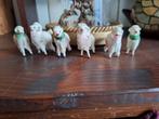 Oude Kerstal Wollen Schaapjes Houten Pootjes/Putz Schaapje, Antiek en Kunst, Curiosa en Brocante, Ophalen of Verzenden