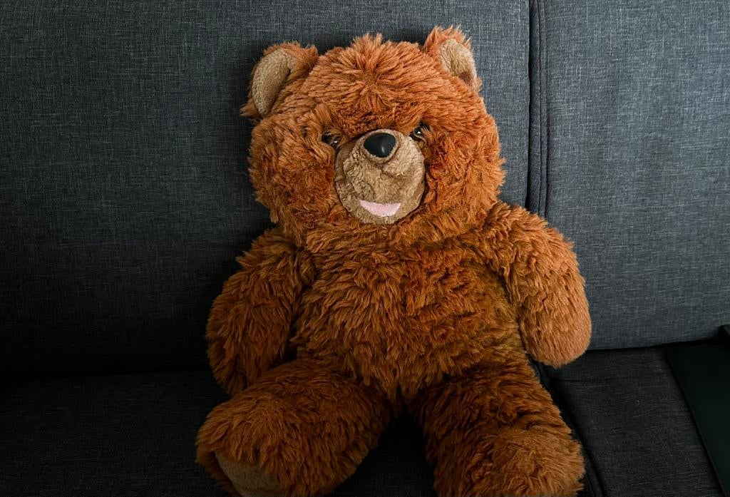 Pluche knuffel Teddybeer / Soft stuffed plush toy Teddy bear, Ophalen of Verzenden, Zo goed als nieuw, Beer