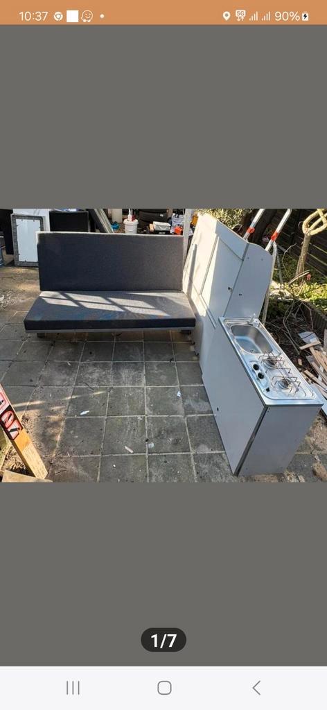 Camper inrichting met slaapbank, Caravans en Kamperen, Camper-accessoires, Gebruikt, Ophalen of Verzenden