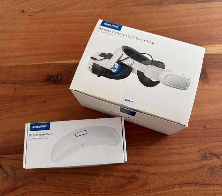 AnnaPro A3 Max battery headstrap voor Meta Quest 3, Spelcomputers en Games, Virtual Reality, Nieuw, Overige platformen, Ophalen