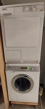 Miele wasmachien en droger, Ophalen, Zo goed als nieuw, 85 tot 90 cm