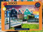 Puzzel Koningsdag in Volendam 1000 stukjes, compleet, Hobby en Vrije tijd, Ophalen of Verzenden, 500 t/m 1500 stukjes, Gebruikt