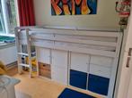 Halfhoogslaper wit hout, Kinderen en Baby's, Ophalen, Zo goed als nieuw, Halfhoogslaper