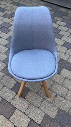 6 eetkamer stoelen kleur grijs, Huis en Inrichting, Stoelen, Ophalen, Hout, Gebruikt, Grijs