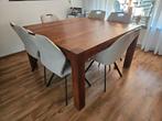Vierkante eetkamertafel 140x140, Huis en Inrichting, Tafels | Eettafels, Ophalen, Gebruikt, Vierkant, 100 tot 150 cm