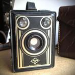 Camera~Agfa Antiek Fototoestel in Lederen tas~Fotocamera, Ophalen of Verzenden, Gebruikt, Compact, Overige Merken