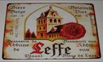 LEFFE BIER : Metalen Bord Leffe Abdijbier - Abdij van Leffe, Verzenden, Nieuw, Reclamebord, Plaat of Schild, Leffe