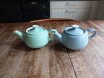 Regout pastel 2x theepotje klein, Antiek en Kunst, Antiek | Servies los, Ophalen of Verzenden