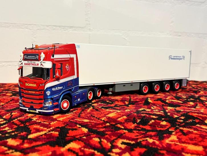 Tekno Scania met koeltrailer Jens H Petersen, Hobby en Vrije tijd, Modelauto's | 1:50, Nieuw, Bus of Vrachtwagen, Tekno, Ophalen of Verzenden