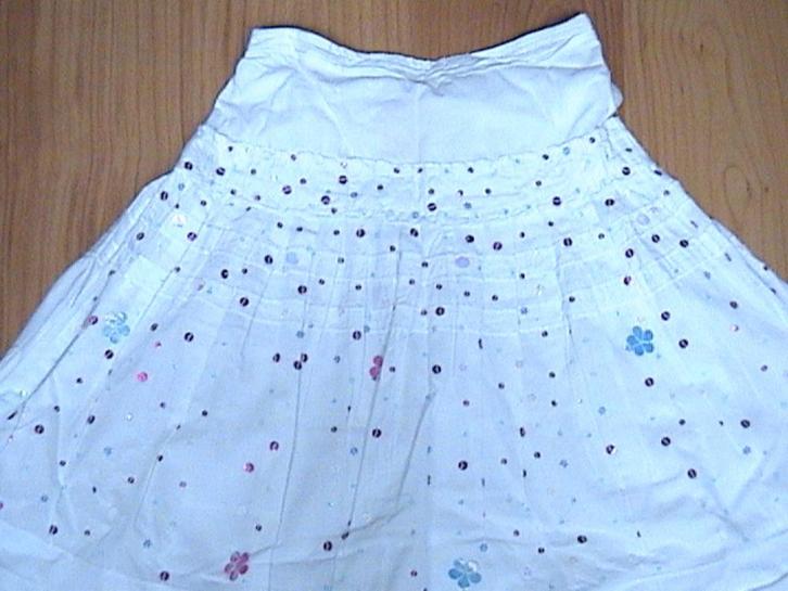 MIMPI - MIM PI geweldig mooie witte rok + roze en blauwe pai, Kinderen en Baby's, Kinderkleding | Maat 128, Gebruikt, Meisje, Jurk of Rok