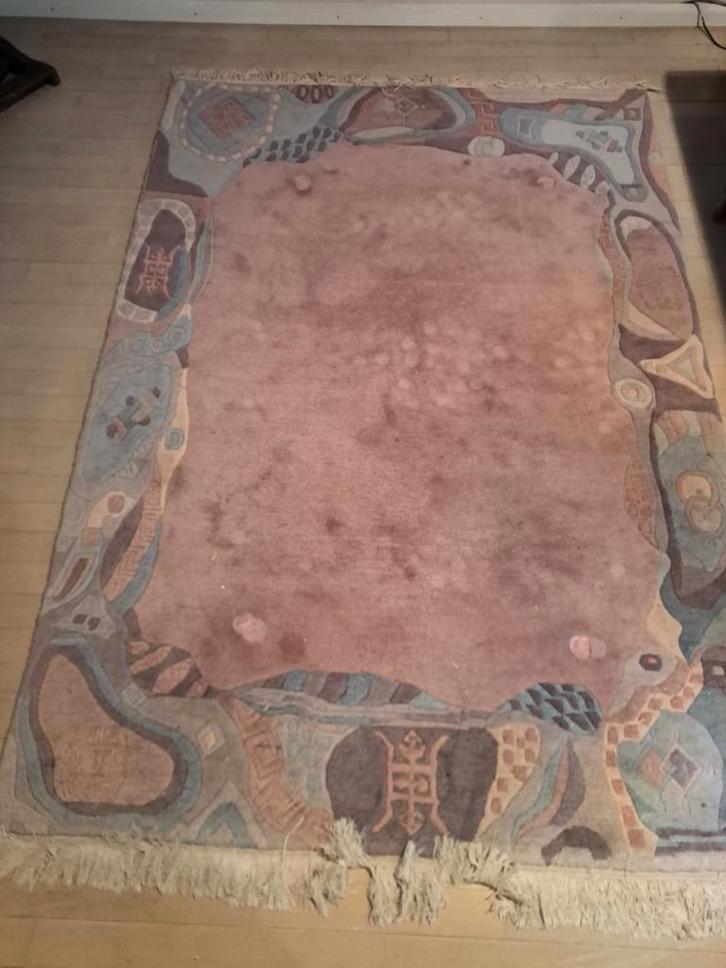 Wollen kleed - 142x205 cm, Huis en Inrichting, Stoffering | Tapijten en Kleden, Gebruikt, 100 tot 150 cm, 200 cm of meer, Rechthoekig