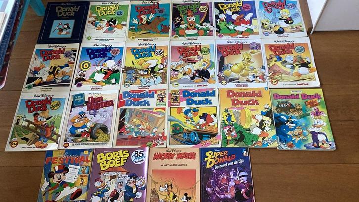 Donald duck mickey mouse boris boef de beste verhalen €1,-ps, Boeken, Stripboeken, Gelezen, Meerdere stripboeken, Ophalen of Verzenden