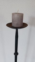 Smeedijzeren vloerkandelaar kandelaar, Ophalen, 50 tot 75 cm, Zwart, Zo goed als nieuw