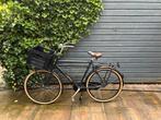 Cortina U4 herenfiets zwart met krat, Fietsen en Brommers, Fietsen | Heren | Herenfietsen, Ophalen, Gebruikt, Versnellingen