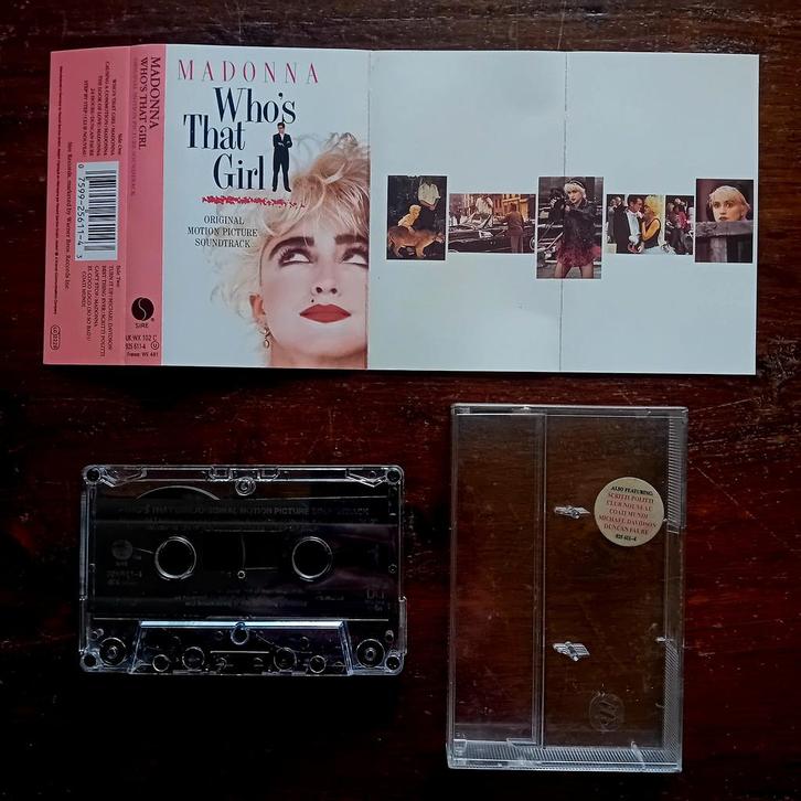 Madonna - Who's that girl tape cassette pop dance rock, Cd's en Dvd's, Cassettebandjes, Gebruikt, Pop, 1 bandje, Ophalen of Verzenden