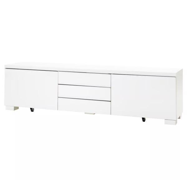 Ikea Burs Hoogglans Wit - Zo Goed Als Nieuw!, Huis en Inrichting, Kasten | Televisiemeubels, Zo goed als nieuw, Minder dan 100 cm