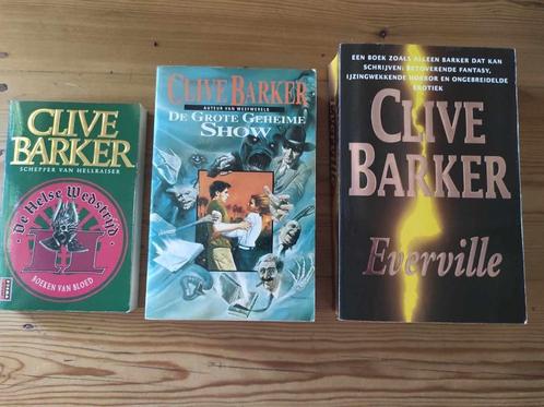 Clive Barker set van 3 boeken; Grote Geheime Show, Everville, Boeken, Fantasy, Gelezen, Ophalen of Verzenden