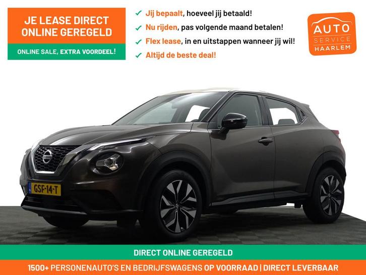 Nissan Juke 1.0 DIG-T Tekna Aut- Xenon Led, Camera, Stoelver, Auto's, Nissan, Bedrijf, Te koop, Juke, 360° camera, ABS, Achteruitrijcamera