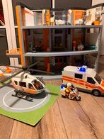 Playmobil ziekenhuis met traumaheli, traumamotor, ambulance, Ophalen, Gebruikt, Complete set