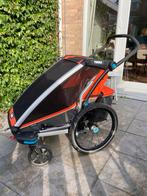 Thule Chariot Cross 1 incl. Hardloopset, Fietsen en Brommers, Fietsaccessoires | Aanhangers en Karren, Ophalen, Zo goed als nieuw
