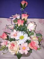 kunstboeket opgemaakt in een rechthoekig bakje, Ophalen of Verzenden, Nieuw, Binnen