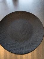 Zwarte Eetborden - Stijlvol en Modern Linen Action, Gebruikt, Keramiek, Ophalen of Verzenden, Bord(en)