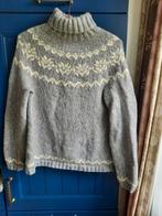 Handgebreide trui met wol., Kleding | Dames, Truien en Vesten, Ophalen of Verzenden, Gedragen, Maat 36 (S), Grijs