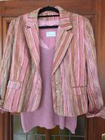Italiaans Roze 3-delig Pakje Maat 44/46, Kleding | Dames, Kostuum of Pak, Paola D'Onofri, Maat 42/44 (L), Ophalen of Verzenden