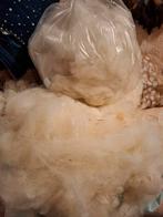 Wol  gewassen wit zak 250gr, Hobby en Vrije tijd, Spinnewielen en Spinnen, Ophalen of Verzenden, Nieuw, Spinwol