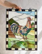 Glas in lood raam hanger haan kleur, Ophalen