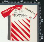 Sticker: Novell Software - Wielerploeg, Ophalen of Verzenden, Zo goed als nieuw, Sport
