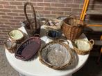 Rieten mandjes, Huis en Inrichting, Woonaccessoires | Schalen en Manden, Gebruikt, Mand, Ophalen of Verzenden, Riet