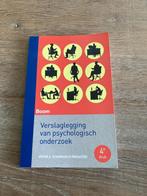 Verslaglegging van psychologisch onderzoek, Boeken, Studieboeken en Cursussen, Ophalen of Verzenden, Gamma, Starrenveld, WO