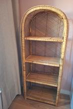 Vintage rotan bohemian boogkast, Ophalen of Verzenden