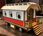Tielse  miniatuur woonwagen van hout, Hobby en Vrije tijd, Ophalen, Zo goed als nieuw
