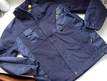 STORVIK pracht blauwe fleece werk jas, maat M beschikbaar voor biedingen