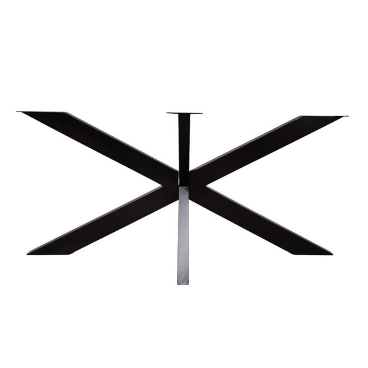 Spider Onderstel Spin Tafelframe Zwart IJzer Tafel Matrix, Huis en Inrichting, Tafelonderdelen, Nieuw, Tafelpoot, 150 tot 200 cm