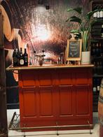 Sfeervolle Bar met Messing Tapkraan & Barkrukken, Huis en Inrichting, Barren, Ophalen, Gebruikt, Inclusief barstoelen